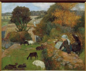 ブレトン羊飼い 作： Paul Gauguin